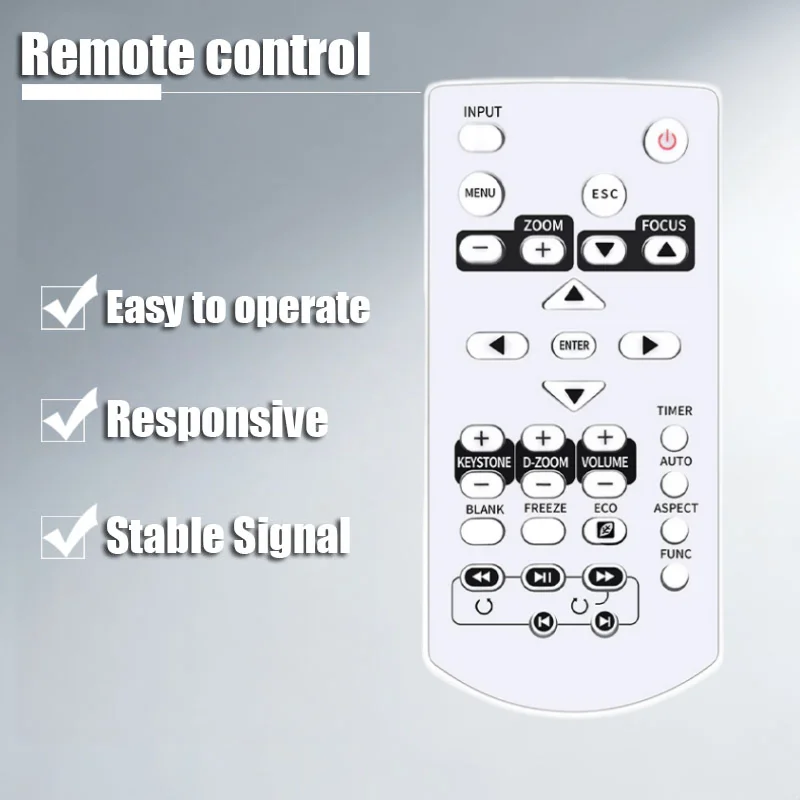 

Пульт дистанционного управления для проекторов Casio, совместимый с моделями YT-130, XJ-M300XS, XJ-M300XN, XJ-M300WS, XJ-M300WN, XJ-M141, XJ-M146, XJ-A142, XJ-A147