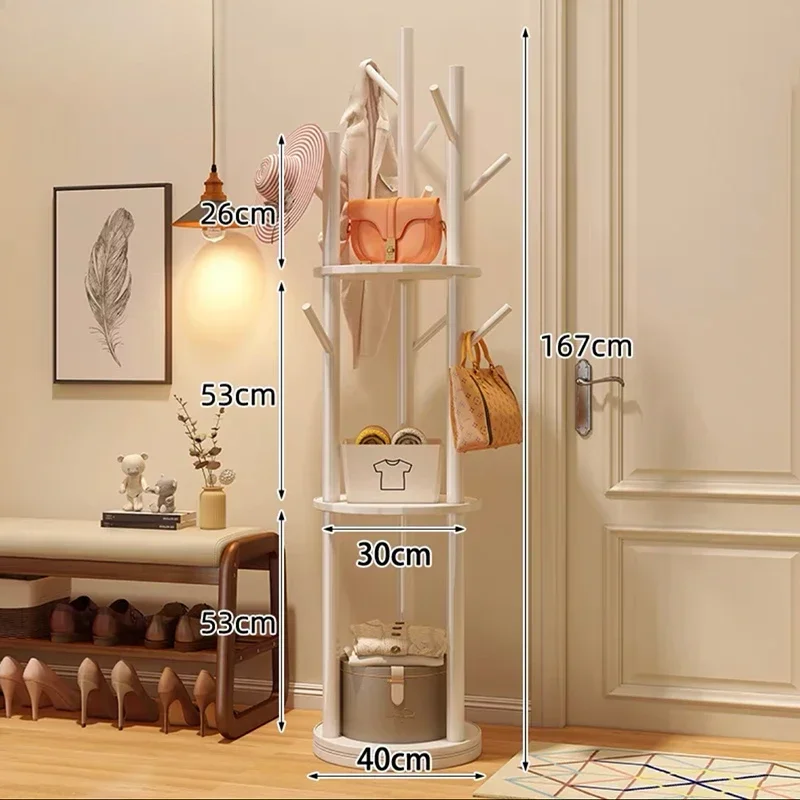 Minimalist Luxury Coat Racks Standing Space Saving Indoor Room Coat Racks Hallway Pants Display Wood Perchero Home Furniture
