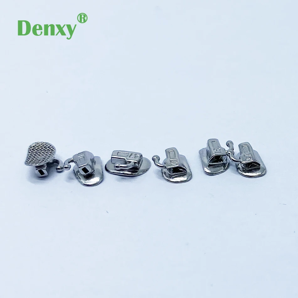 DENXY Dental Kieferorthopädische Bukkalröhrchen mit Netzbasis, breiter Eingang, 1./2. Molaren, 018/022 Bukkalröhrchen, 200 Stück/Box, klebbar – Detail 3