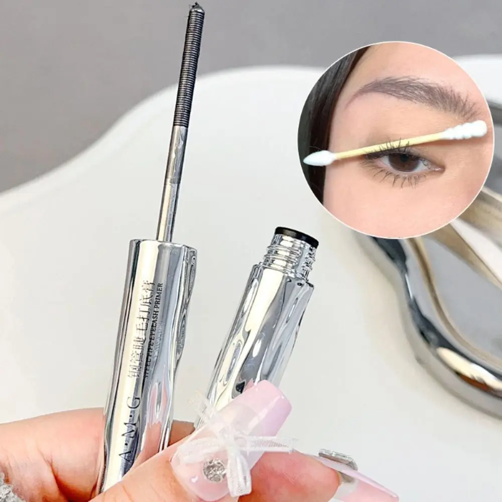 Nieuwe Kleine Stalen Buis Mascara 3D Zijdevezel Natuurlijke Zwarte Wimper Primer Gekruld langdurige Wimperverlenging Cosmetica