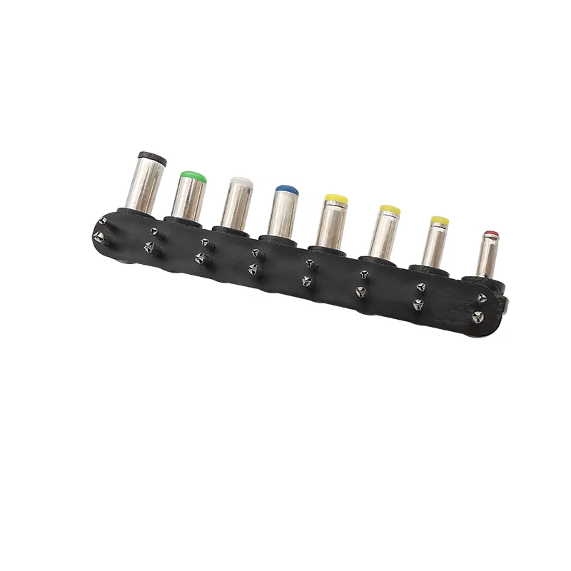 8 sztuk uniwersalne złącze wtykowe męskie DC 2 Pin wtyczki do ładowania zestaw końcówek adaptera 5.5x2.5/2.1/1.7/4.8x1.7/4.0x1.7/3.5x1.35mm — zdjęcie 4