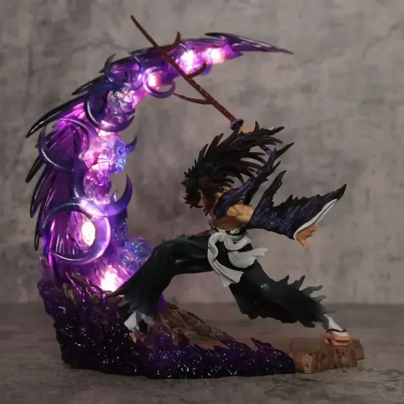 

23cm GK Demon Slayer Anime Figure Tsugikuni Yoriichi Kokushibou Action Figuras Toys Statue PVC Model with Light Ornaments Gift