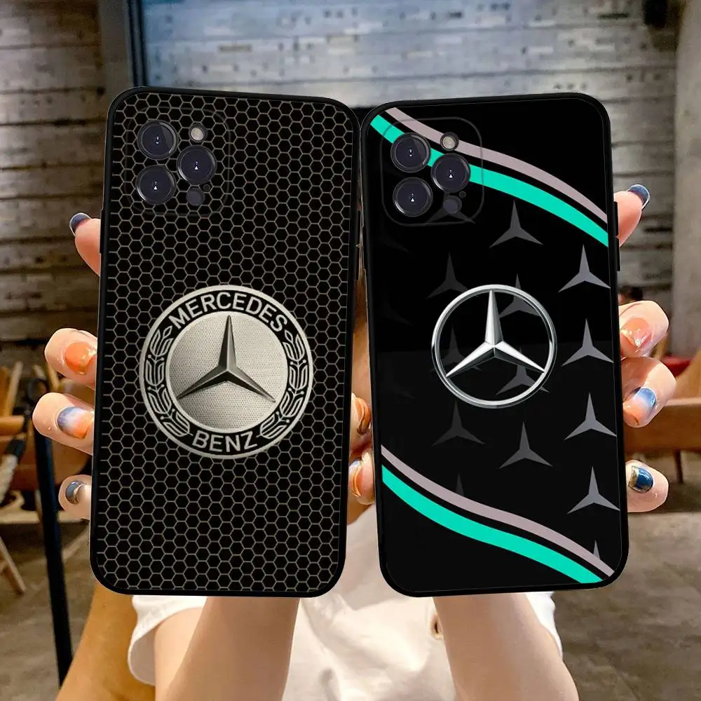 Car M-Mercedes-Benz Phone Case For IPhone 16 15 14 13 12 11 17 Pro Max Simplicity Back TPU Soft Case - view 4
