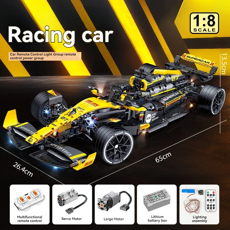 NIEUWE Technische Super Racing 1:8 Auto Bouwsteen Racevoertuig, bouwmodel Steentjes speelgoed voor Verjaardagscadeau 1650 stuks