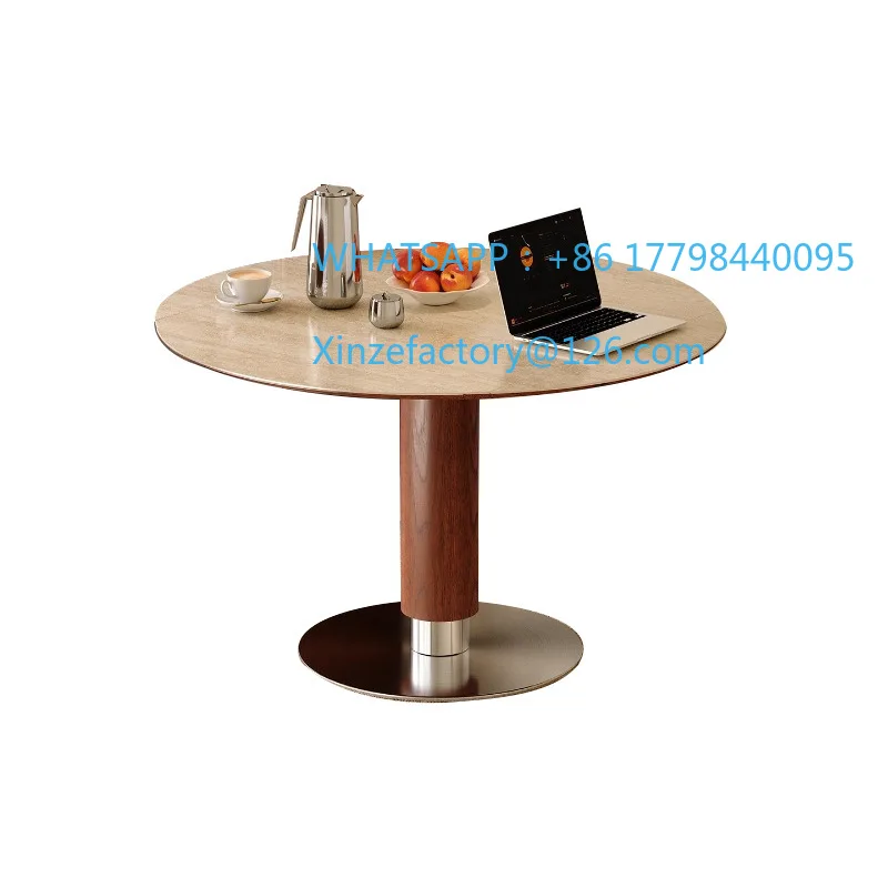 

Customizable Solid Wood Slate Folding Dining Table Vintage Home