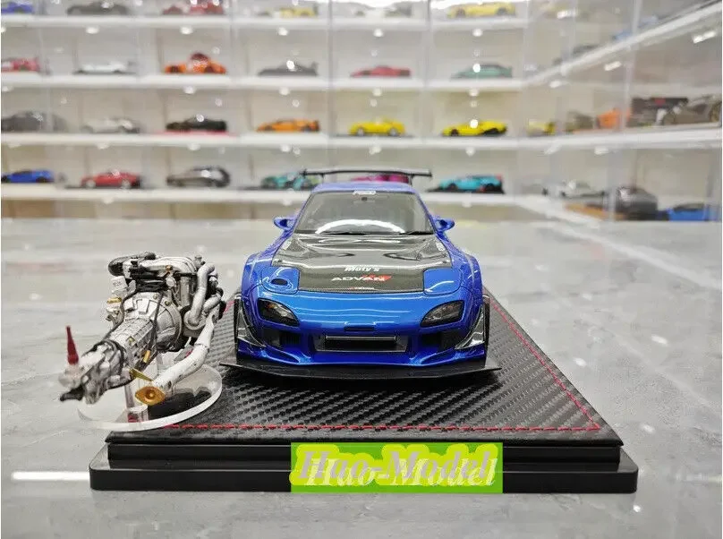 IG 1/18 For Mazda RX7 GT3 FD3S FEED Afflux Resin Model Car Diecast Toys Boys Birthday Gifts Hobby Display Collection Ornaments