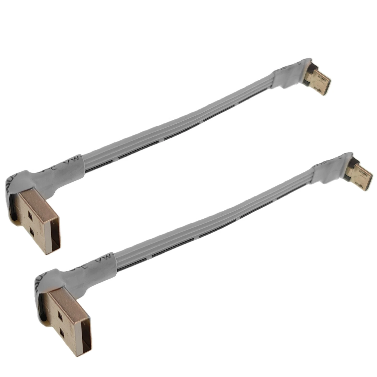 white 5CM straight Up Down Left Right Angled 90 Degree USB Micro USB Male to USB male Data Charge connector Cable  for Tablet