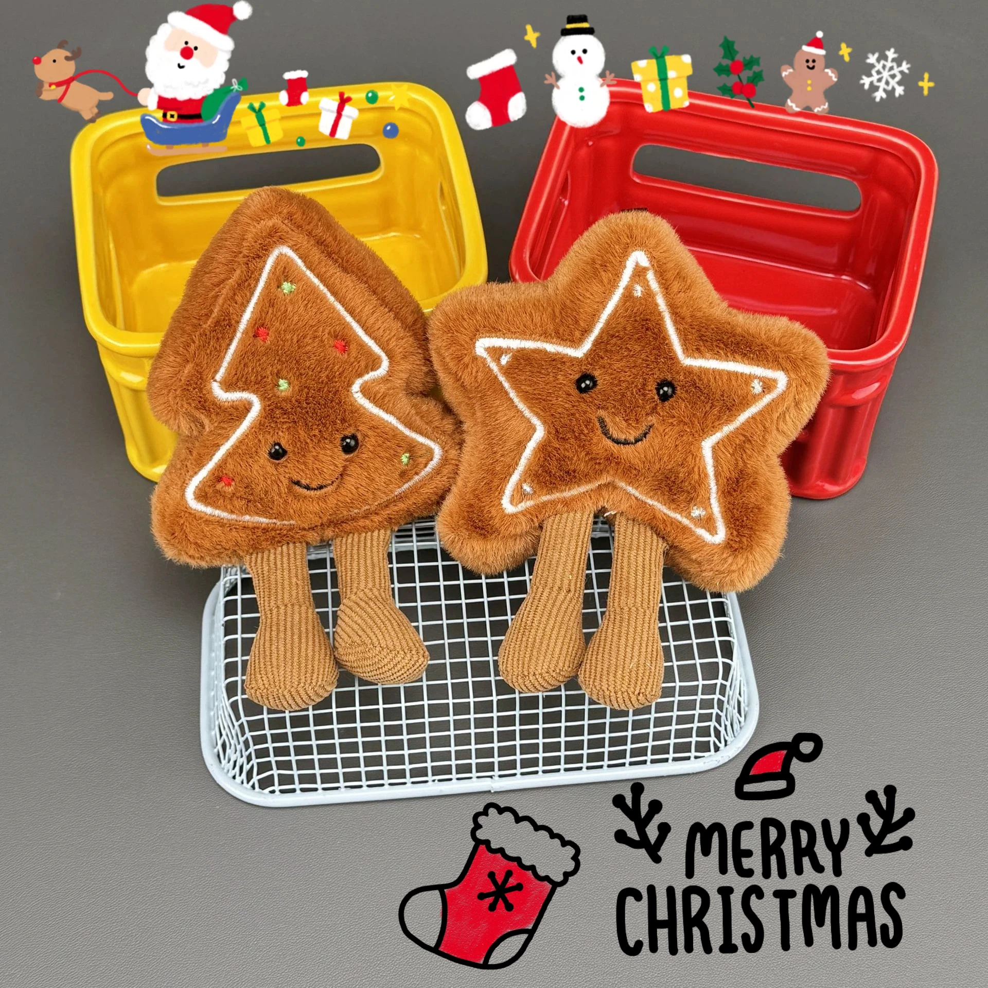 30 Style Cartoon Food Fillers Toy Emotions Food Bread Toast Series Breakfast Dolls Fun Decorations Soothing Dolls Christmas Gift