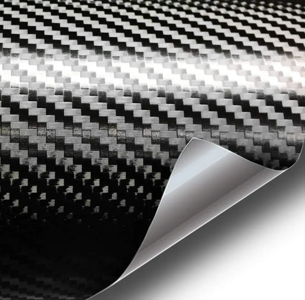 Premium Black Carbon Fiber Vinyl Wrap Film, 6ft x 5ft, Self-Healing & Waterproof for DIY Auto Projects