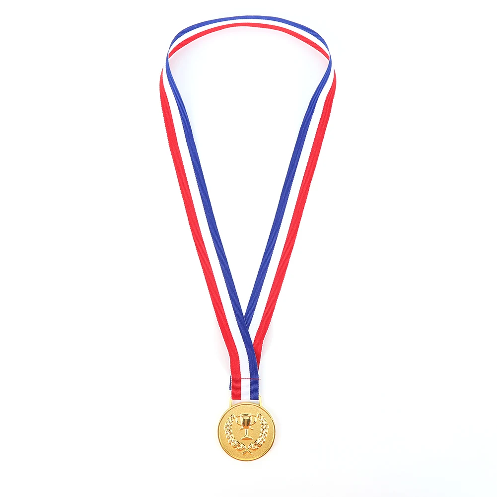 

Золотая медаль 4,9 см, спортивные награды с лентой на шею, студенческие награды, металлические медали победителей, медали для соревнований для марафонских игр с мячом