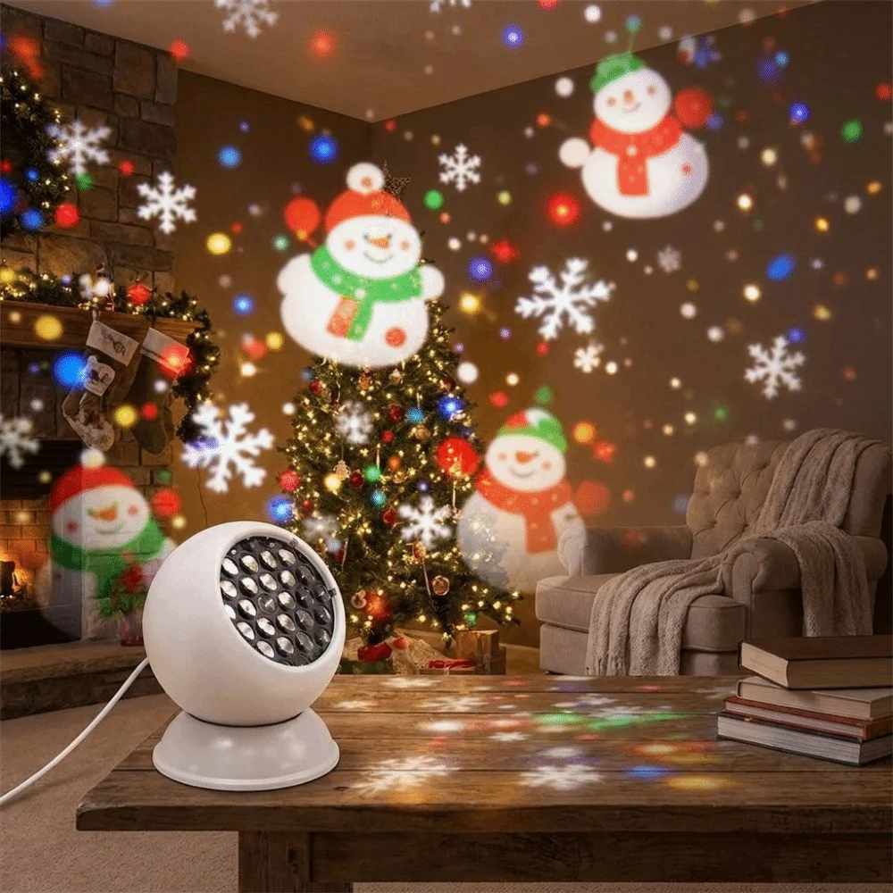 Rotating Dynamic Projector Light Ocean Dynamic Ocean Wave Projection Light Multi-Angle USB Powered Christmas Projector Light