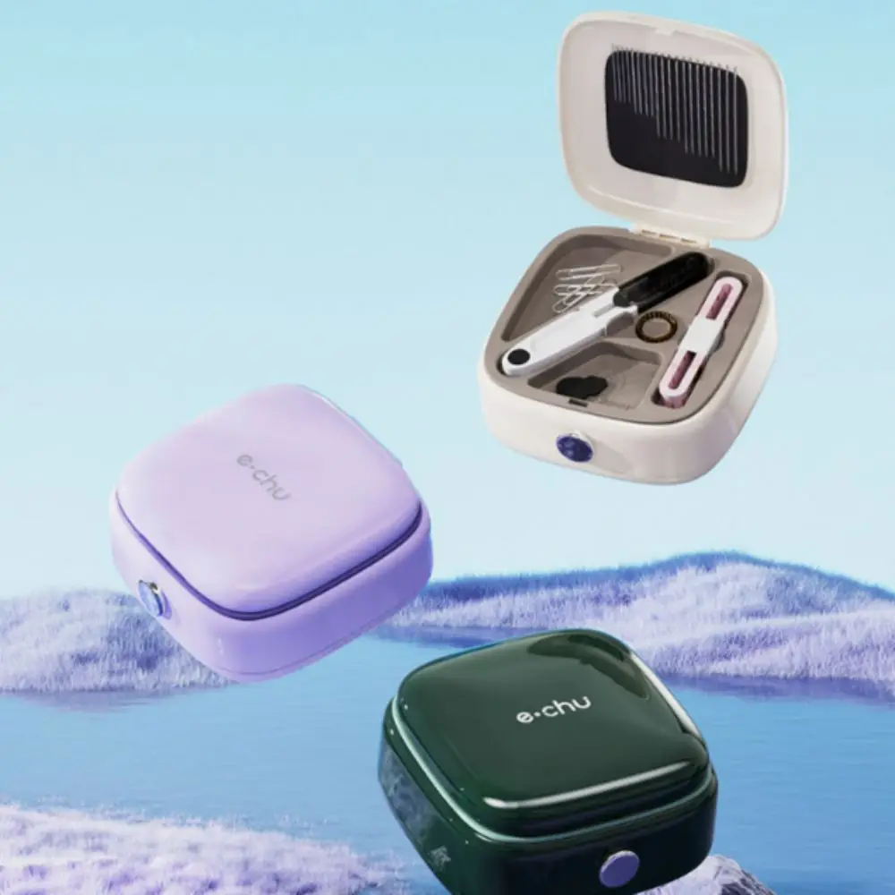 New Portable Magnetic Sewing Box Set Hand Sewing Tools Storage Household Sewing Box Durable Split baffle Small Sewing Box