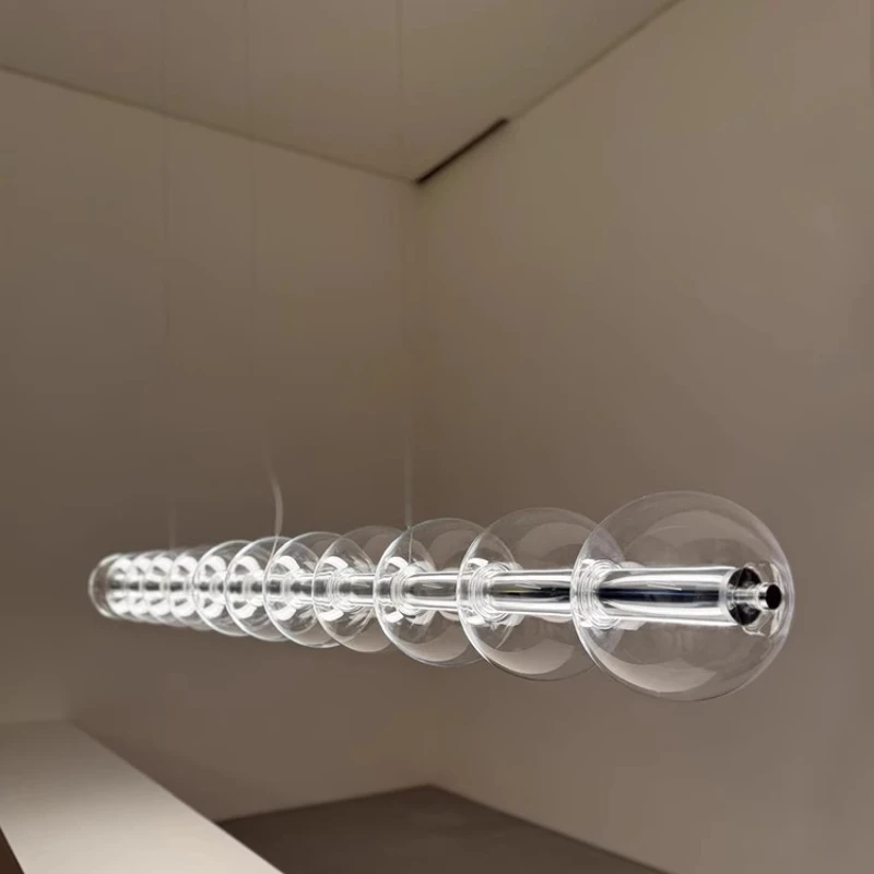 

Glass chandelier designer long restaurant bar 2025 new table lamps