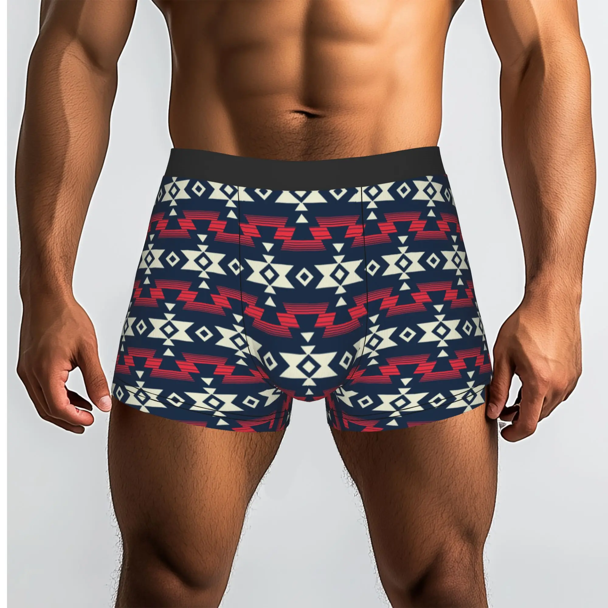Custom Southwestern Navajo Pattern Western Aztec Modern Native American Boxers Shorts Men  Briefs Underwear Novelty Underpants