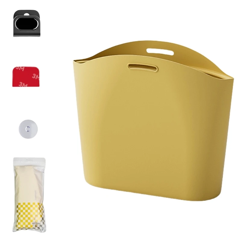 Foldable Car Garbage Holder, Silicone Trash Container Waste Bin Suitable for Car, Easy to Clean Hanging Storage Solution