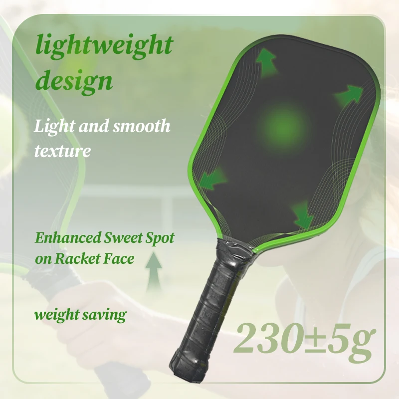 New Custom  Green Razer 16mm 14mm Thermoformed GEN4 Core Honeycomb Use Toray T700 Carbon Fiber Pickleball Paddle