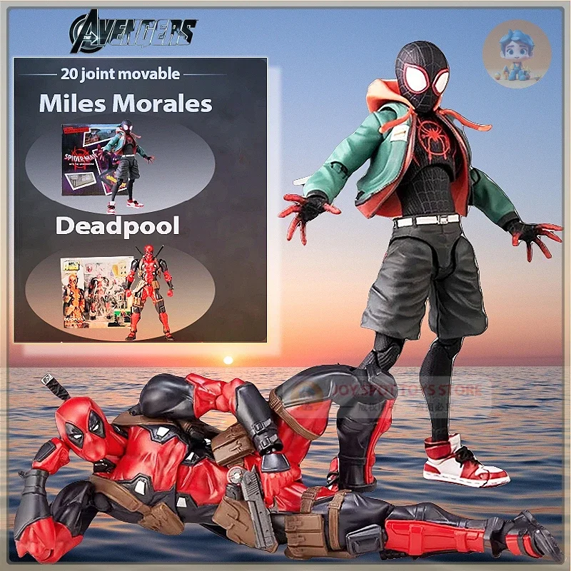 Marvel Legends Sentinel Spiderman Action Figure Spider-verse Miles Shf Morales yamaguchi deadpool 2 อะนิเมะตัวเลขรูปปั้นของเล่น