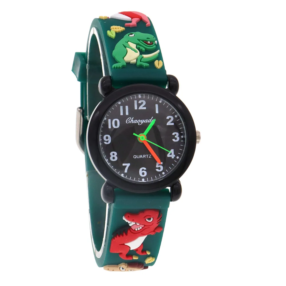 New Boys Girls Fashion Silicone Strap Quartz Watches Children Kids Students Cool Waterproof Clocks Christmas Gifts