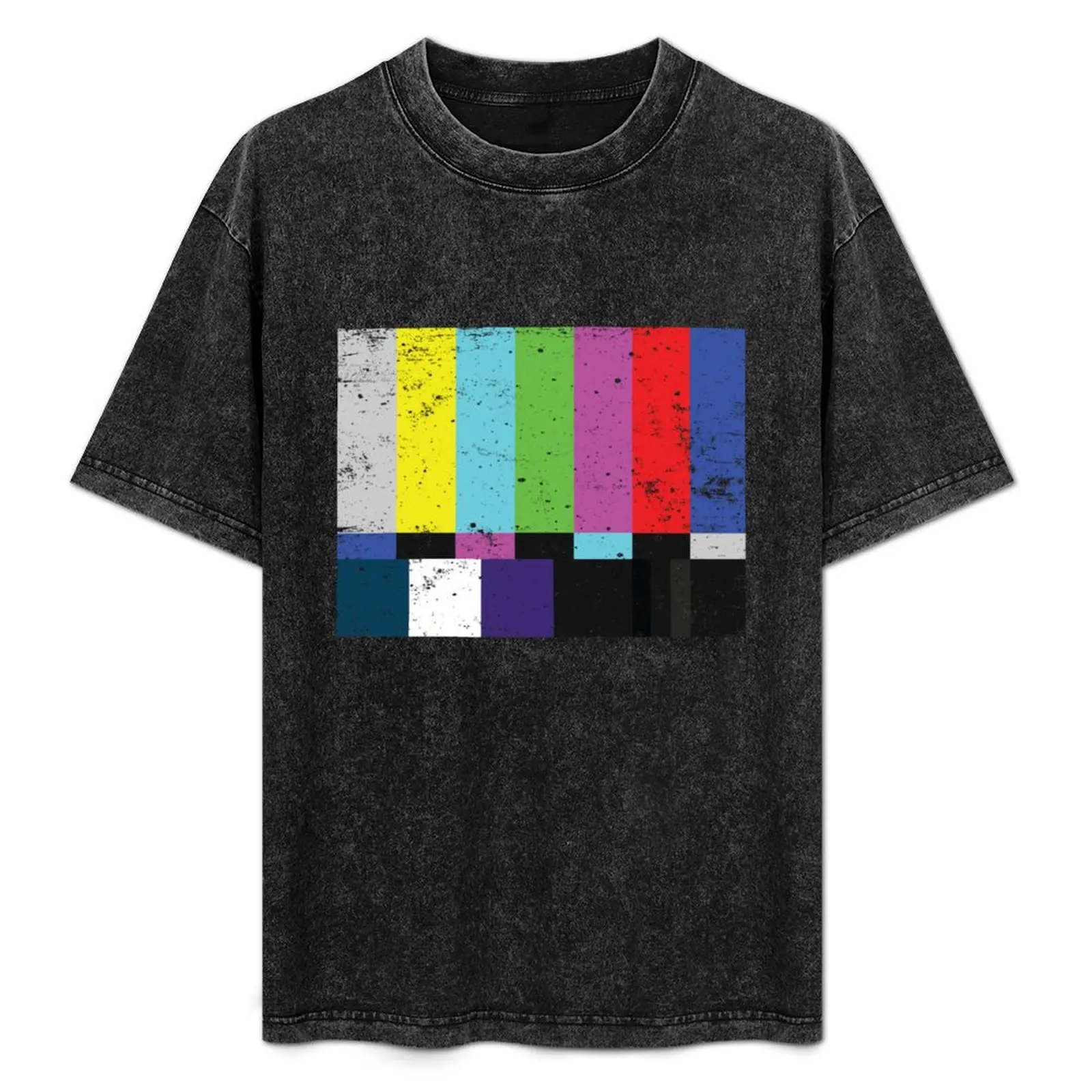 

TV test Lines (Half T-Shirt custom shirt street wear graphic t shirts fruit of the loom mens t shirts