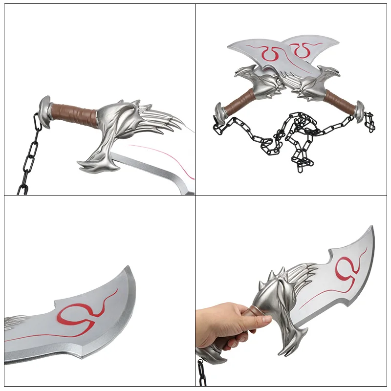 God of war Flame Foam 1:1 Scale Blades of Athena  Cosplay Weapons Props Replica Sword Axe Knife