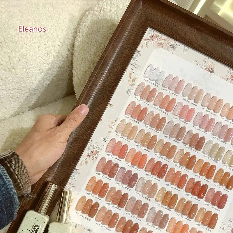 YUUJA High Quality 48 Colors Transparent Nail Gel Set Nail Salon 2025 New Fashion Hot Sale Non-Eoxic Nude Uv Gel Nail Art kit