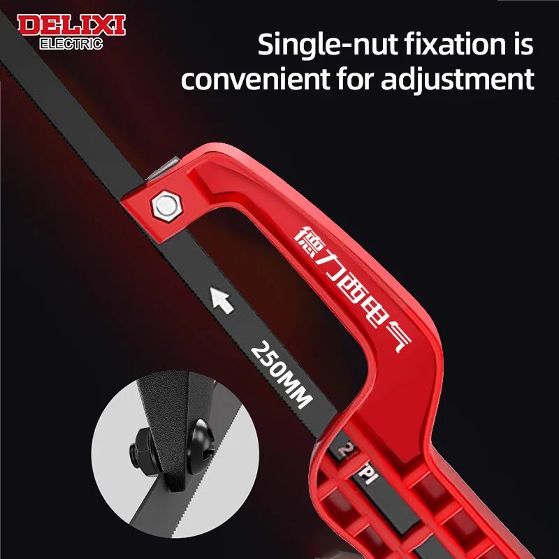 منشار جيب DELIXI ELECTRIC مقاس 10 بوصة منشار صغير محمول مع شفرة فولاذية SK5 سميكة منشار صغير خاص لأعمال النجارة #5