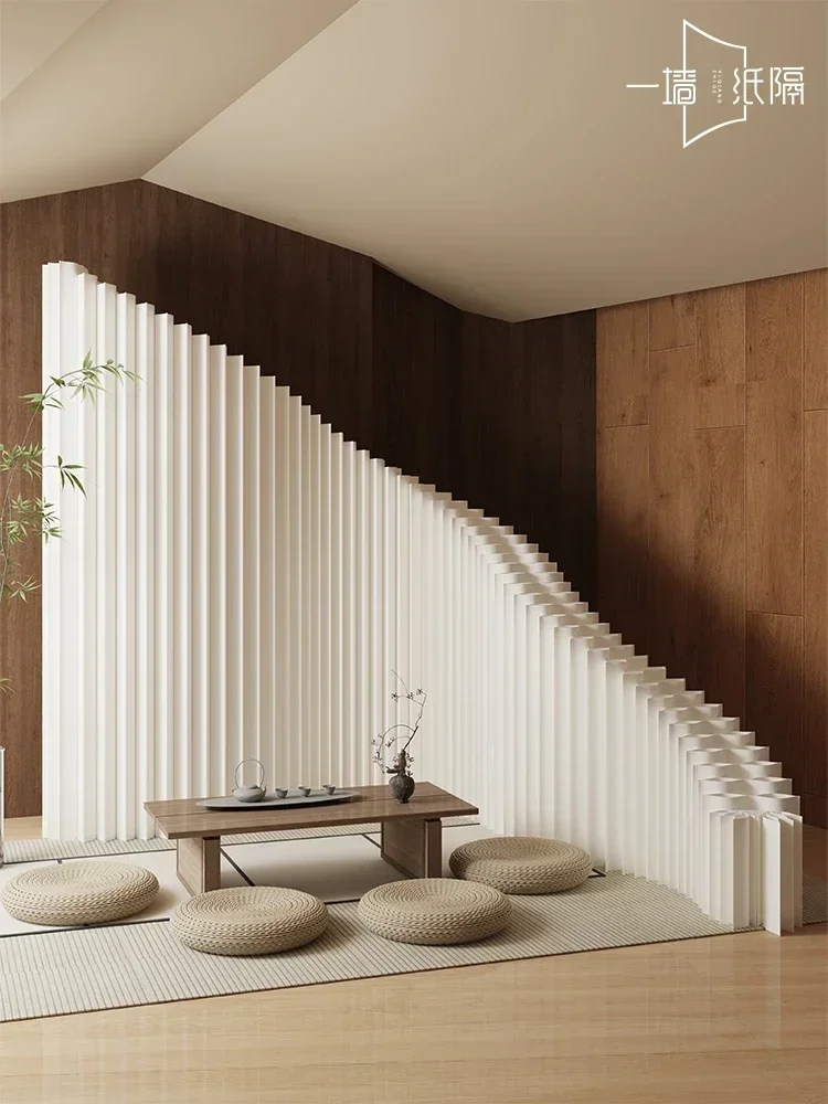 

Partition Apartment Foldable Paper Wall Office Fence Partition Exhibition Decoration No Punching False Wall Room Divider