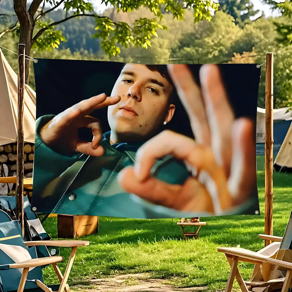Singer Q-Quevedo Flags Suitable For Party Club Outdoor Interior Wall Decoration Banner Fans Gift