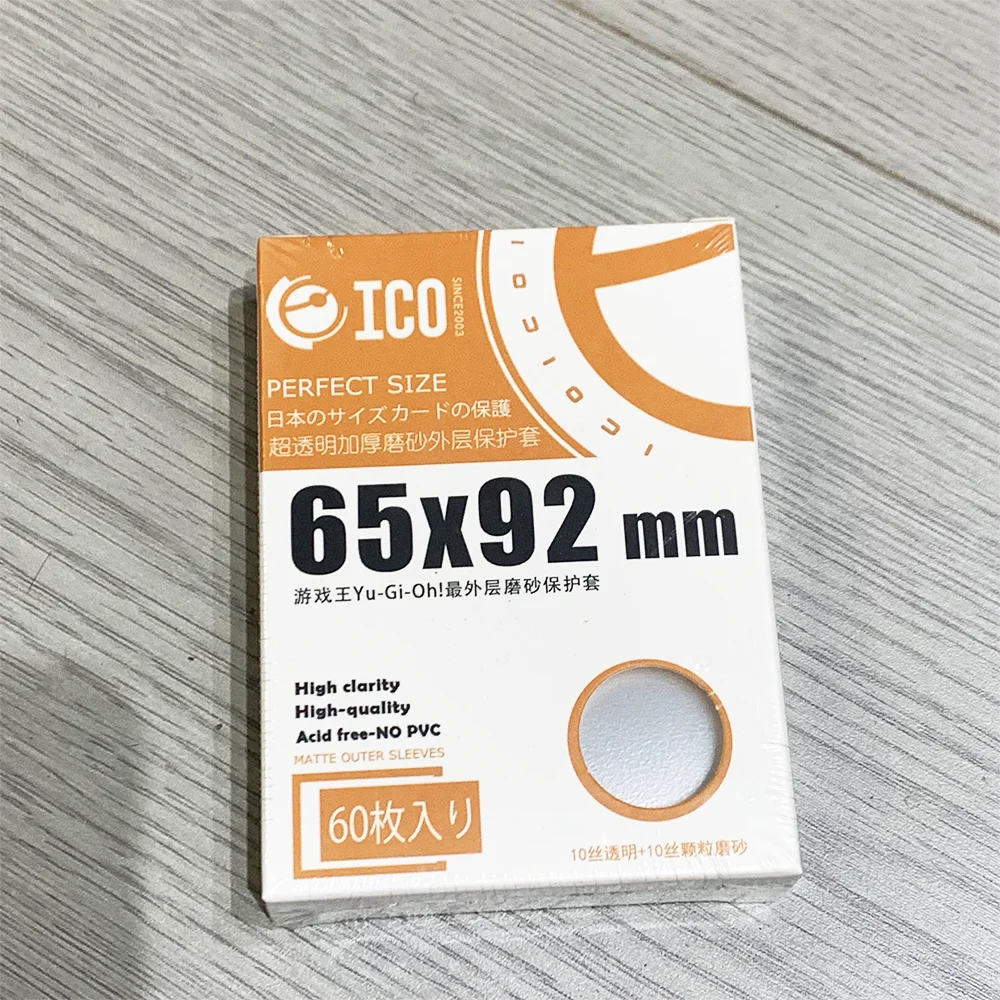 

60 шт. матовых внешних защитных пакетов для карт 65x92 мм, утолщенные протекторы для японских настольных игр малого размера, для MTG/PTCG/YGO