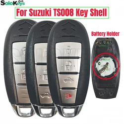 SOLOKEYS FCCID:TS008  For Suzuki SX4 Swift Vitara Smart Remote Key Replacement Shell 3/4 Button With LOGO