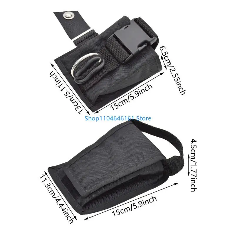 Diving Counter Weight Belt Bag Inner Pocket Trim Counter Weight Bags with Fast Release Buckles for Underwater Diving