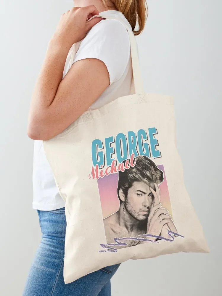 

Géòrgé Mícháèl 1980s Styled Aesthetic Design Tote Bag shopper bag women canvas Canvas bag Cloth shopping