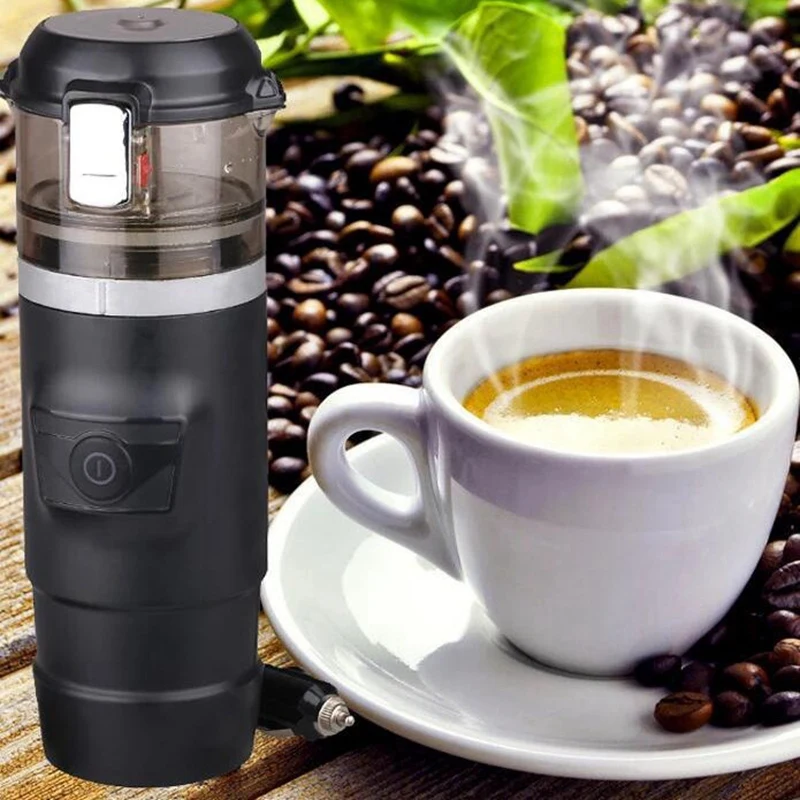 Portable Coffee Machine for Car DC 12V Car Electric Heating Extraction Espresso Coffee Machine Mocha Coffee Maker