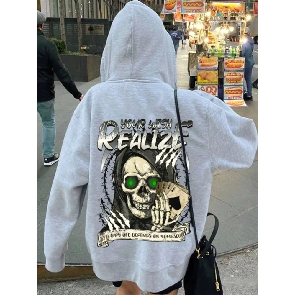 

Playing Games with Demons Printing Women Hoody Harajuku Oversize Hoodies Fashion Fleece Hoodie New Casual Soft Female Clothing