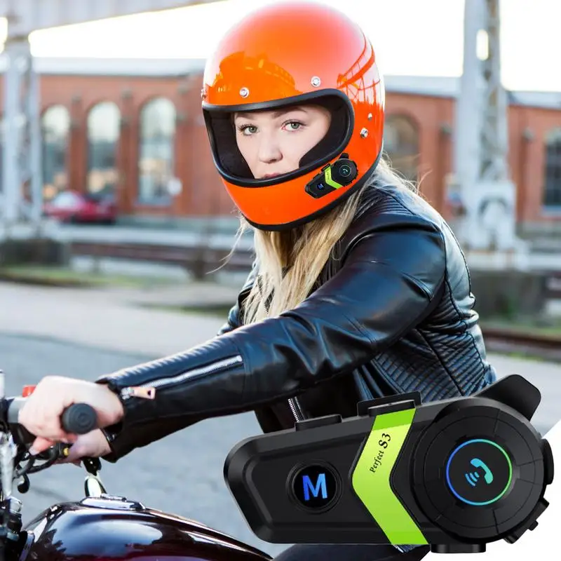 Motorcycle Wireless Headset Motorcycle Outdoor Headset Noise Cancellation Voice Assistant Waterproof Sports Headset For