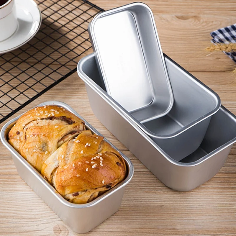 5 Size Aluminium Loaf Pan Rectangle Baking Cake Mold Bread Tin Tray Non-Stick Cheese Box Brownie Pastry Decorating Tools Gadgets