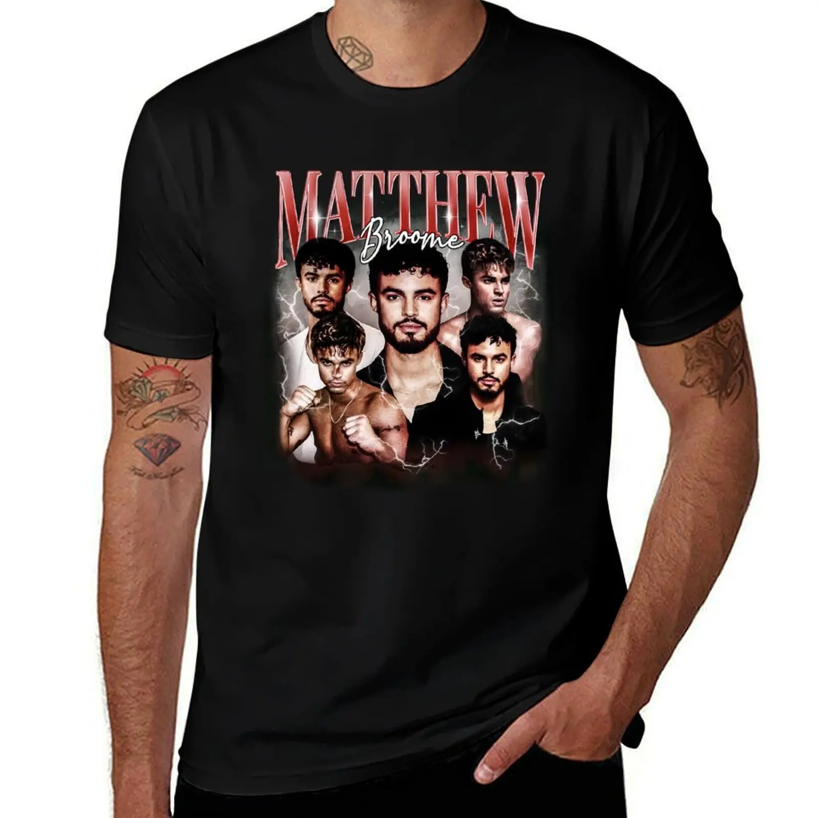 

Matthew Broome My Fault London movie T-Shirt custom t-shirts tops mens white t shirts