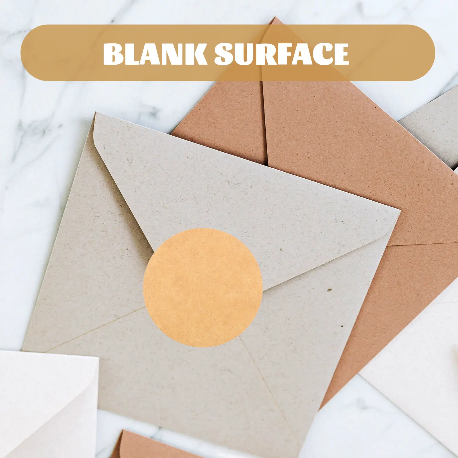 

Circular Brown Kraft Name Tags Stickers Writeable Peel Stick Easy Application Strong Adhesion Cotton Friendly Blank Label