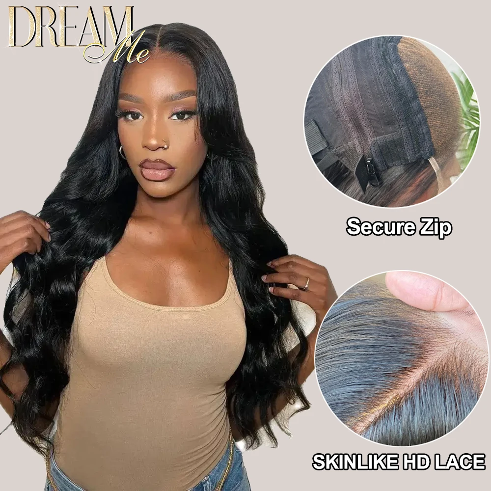 

Block Wig With Optional Replaceable Tops Body Wave 5x5/7x5 HD Lace Closure Wig Human Hair Detachable Zipper Wig Lace Front Wigs