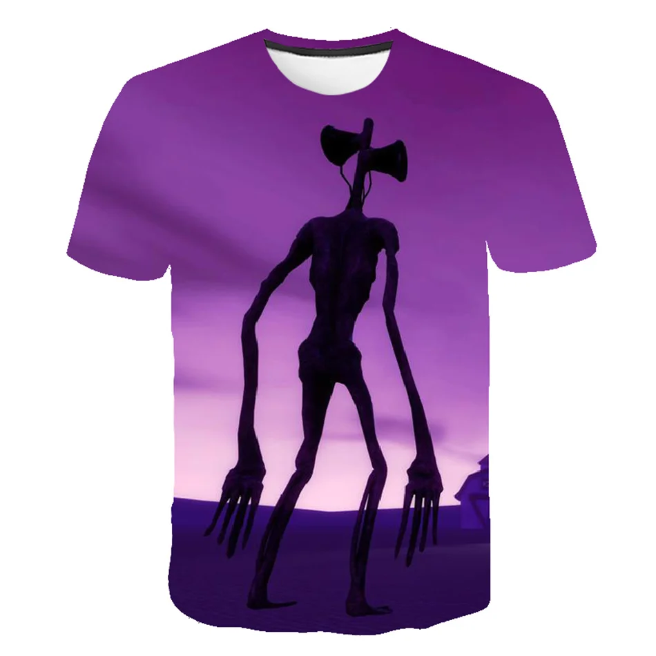 New Siren Head T Shirt 3D Print Men Women Short Sleeve O-Neck T-Shirts Streetwear Oversized Harajuku Y2k Tees Tops Kids Clothing