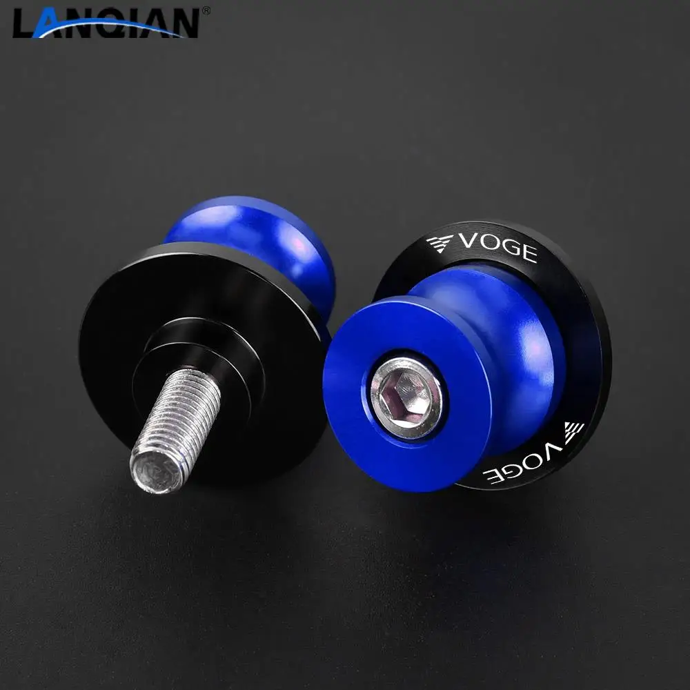 Loncine VOGE 650 500 DS 500R 650DS 500DS 300R 300RR 오토바이 액세서리 알루미늄 10MM 스윙 암 스풀 슬라이더 스탠드 나사