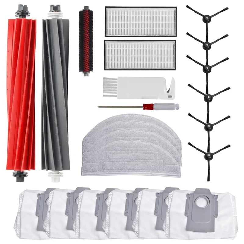 

For Roborock S8 Pro Ultra Robot Vacuum Main Side Brush Mop Cloth Pads Hepa Filter Accessories Kit