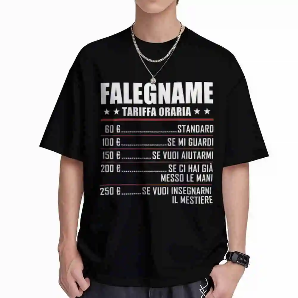 Funny Carpenter Joiner Hourly Wages Italian Short Sleeve Tee 100% Cotton T-Shirt