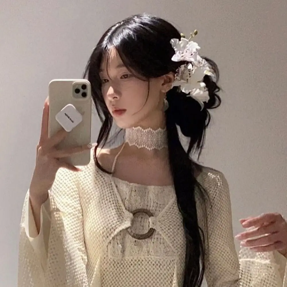 

Fashion Simulated Lily Flower Hair Clips Lovely Beach Vacation Girls Barrettes Hairpin Hair Accessories Bohemia Style