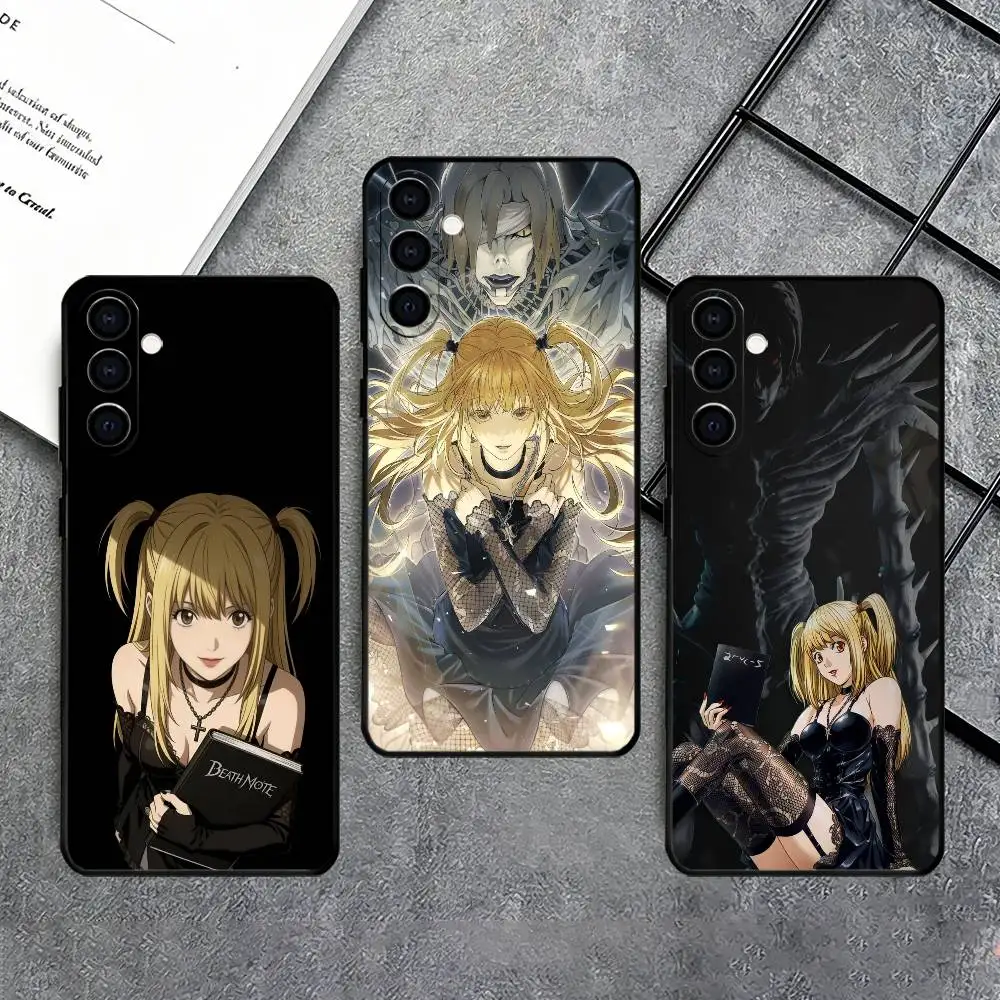 M-Misa Amane Death Note Phone Case For Samsung Galaxy A73,A72,A71,A70,A53,A52,A51,Others Soft Black Cover