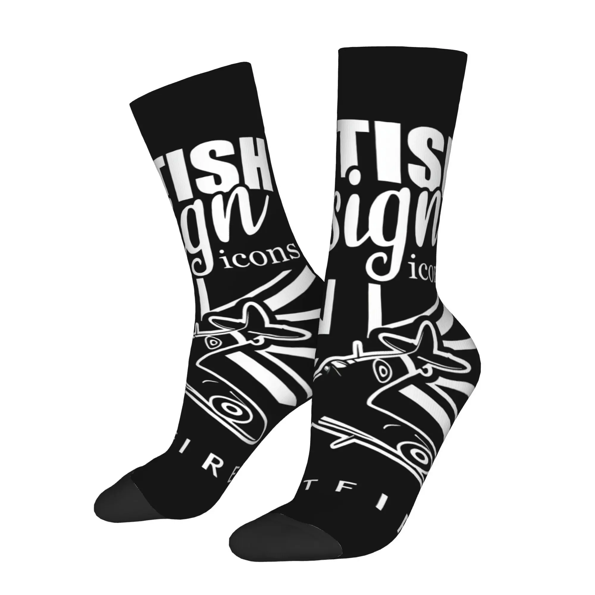 

Носки Flying Fortress, мужские и женские зимние чулки в стиле Харадзюку