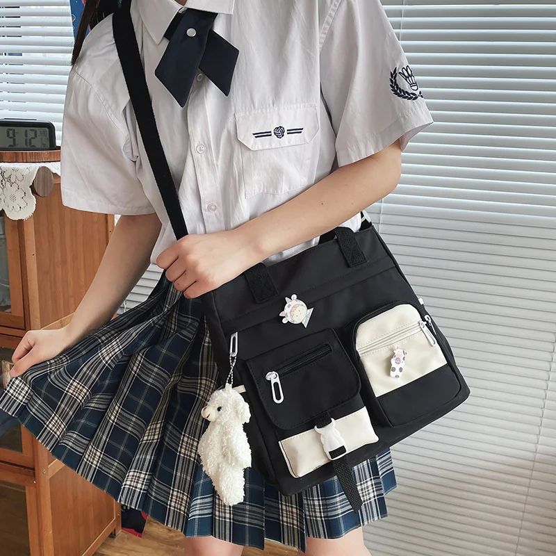 Japanese Style School Bags For Teenage Girls Preppy Tote Bag Nylon Bag Backpack Women Shoulder Bag Mochila Feminina Bagpack Sac