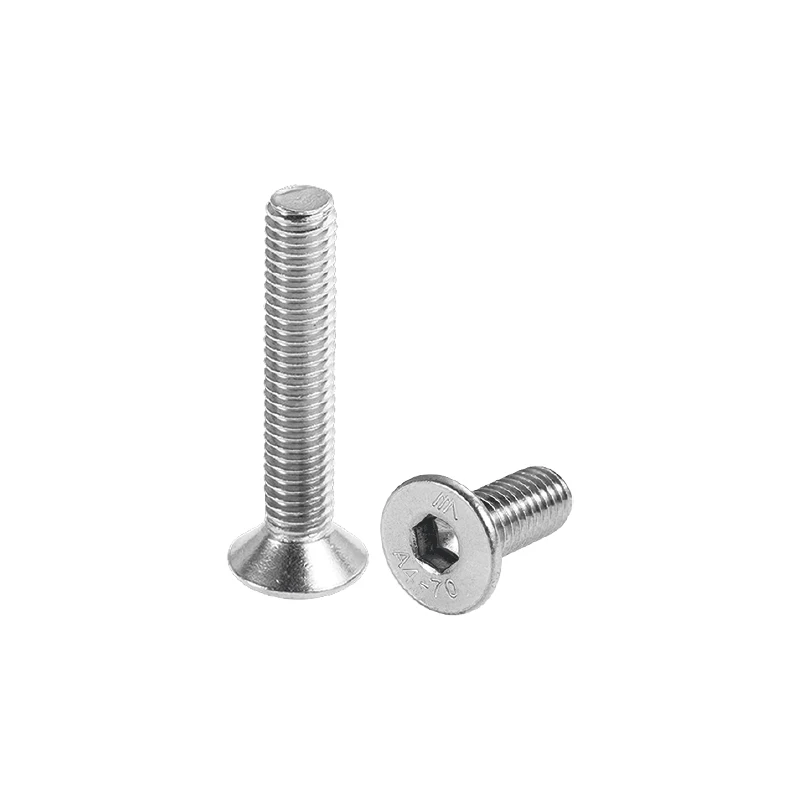 316 Stainless Steel Hexagon Socket Countersunk Head Screw A4-70 DIN7991 M3 M4 M5 M6 M8 M10 Allen Bolt Fastener image 2