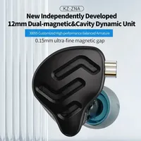 KZ ZNA Dynamic+Balanced Armature Earphones, Noise Isolating In-Ear Headphones w/ Mic for Smartphone/Computer