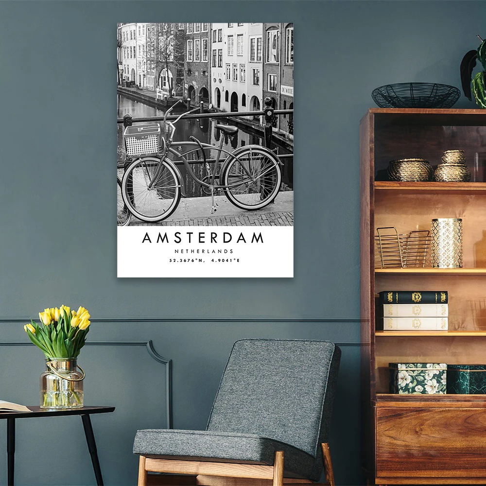 Plakat podróżniczy Amsterdam,  – Home Decor Netherlands recenzja i cena